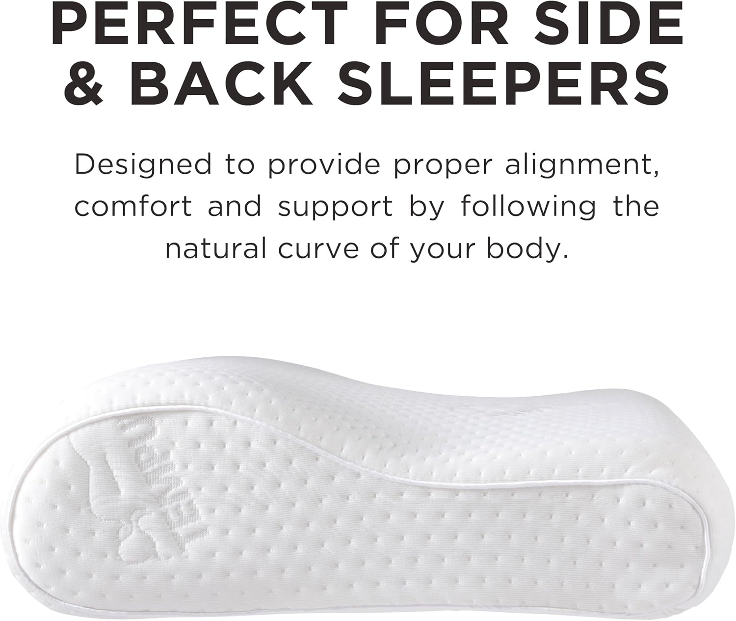 TEMPUR-Pedic, Standard TEMPUR-Neck Pillow, Medium Profile-2-Pack, White 2 Count
