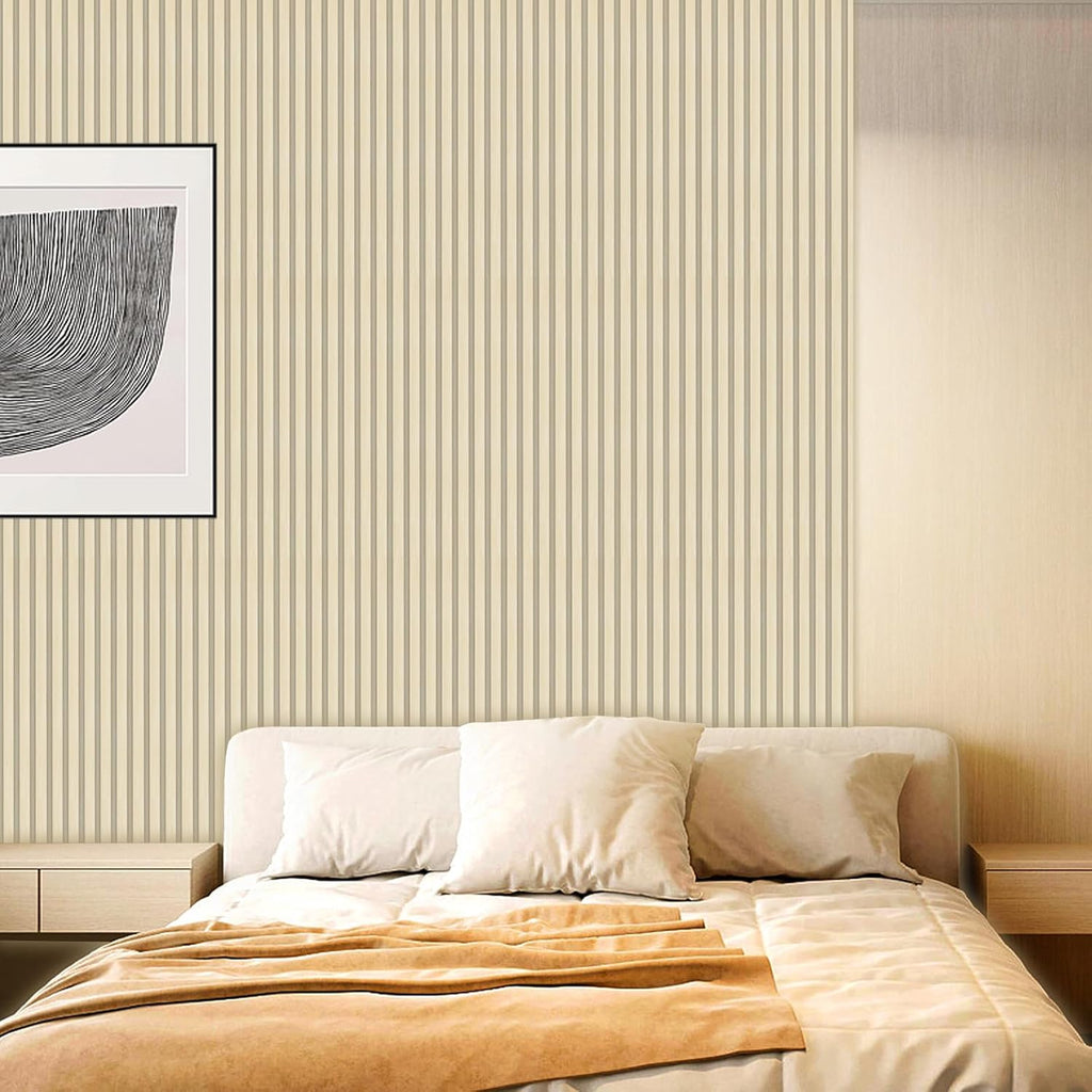 RITOLLO 10-Pack WPC Slat Wall Panels, 96 x 6 Inches 3D Fluted Wall Panels for Interior Wall Decor, Modern Accent Wood Wall Paneling for Living Room, TV Background, Office, Bedroom(Oak)