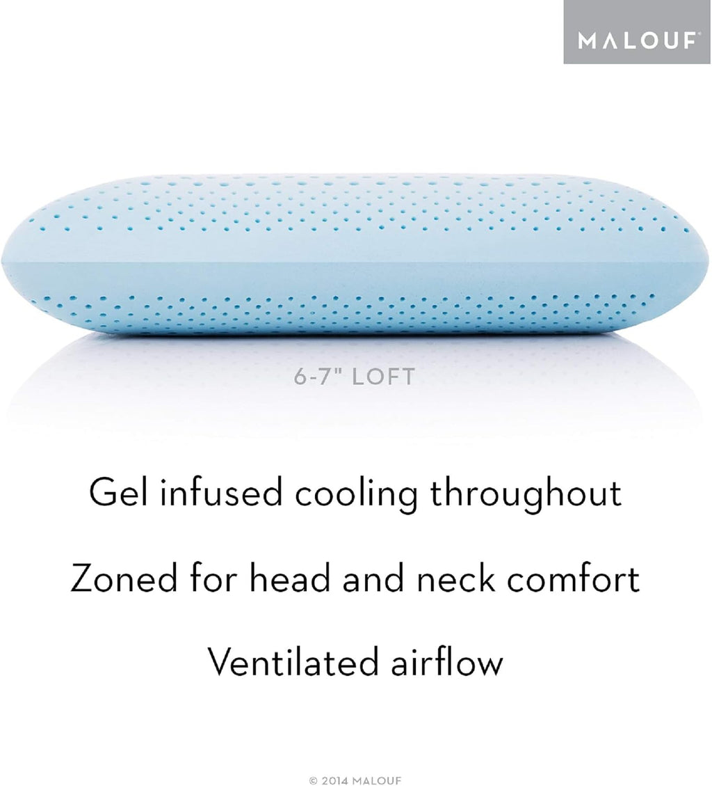 Z ZONED GEL DOUGH Gel-Infused Memory Foam Bed Pillow - 5-year Warranty - King - High Loft