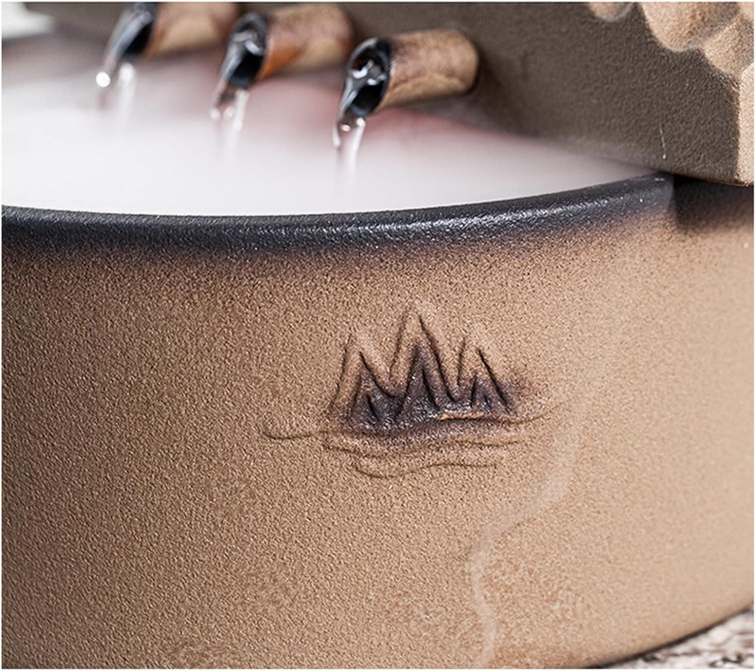 WAOCEO Tabletop Fountain Tabletop Fountain Waterfall Fountain Office Ceramic Tabletop Fountains for Home Office Decor Includes Water Mist Machine and Pump Water Fountain
