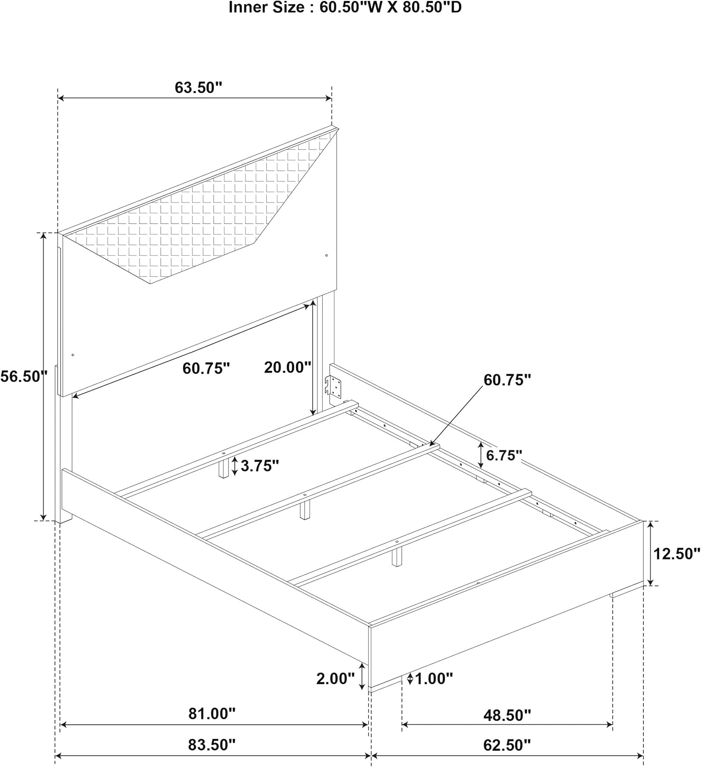 Coaster Home Furnishings Ives Contemporary 5-Piece Bedroom Set Queen Size LED Panel Bed Frame 57-inch Headboard White High Gloss 224941Q-S5