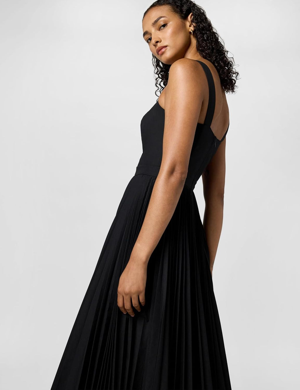 Theory Women's Sleeveless Pleated Volume Dress