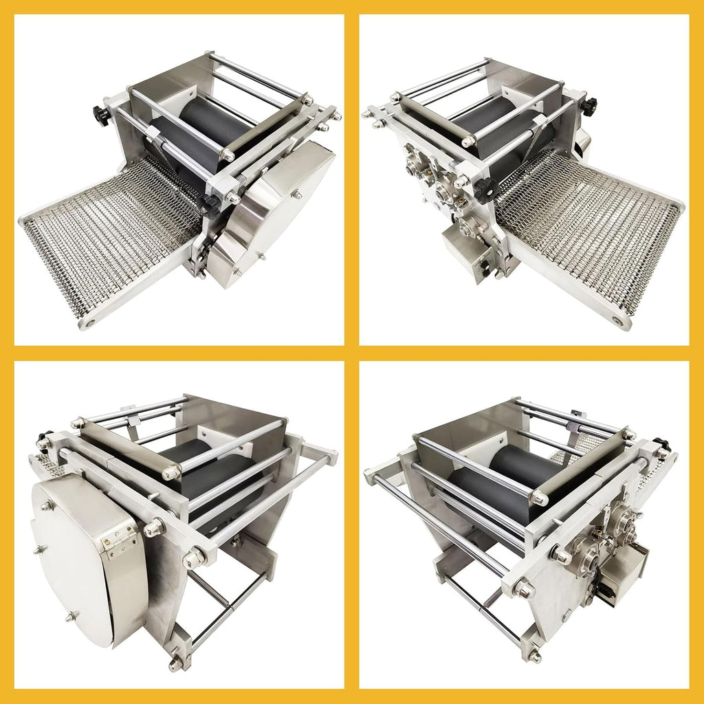 TECHTONGDA Electric Tortilla Press 4-5/8' Commercial Tortilla Tacos Maker Automatic Mexico Corn Tortilla Making Machine Heavy Duty Chapatti Machine 1500-2000pcs/h