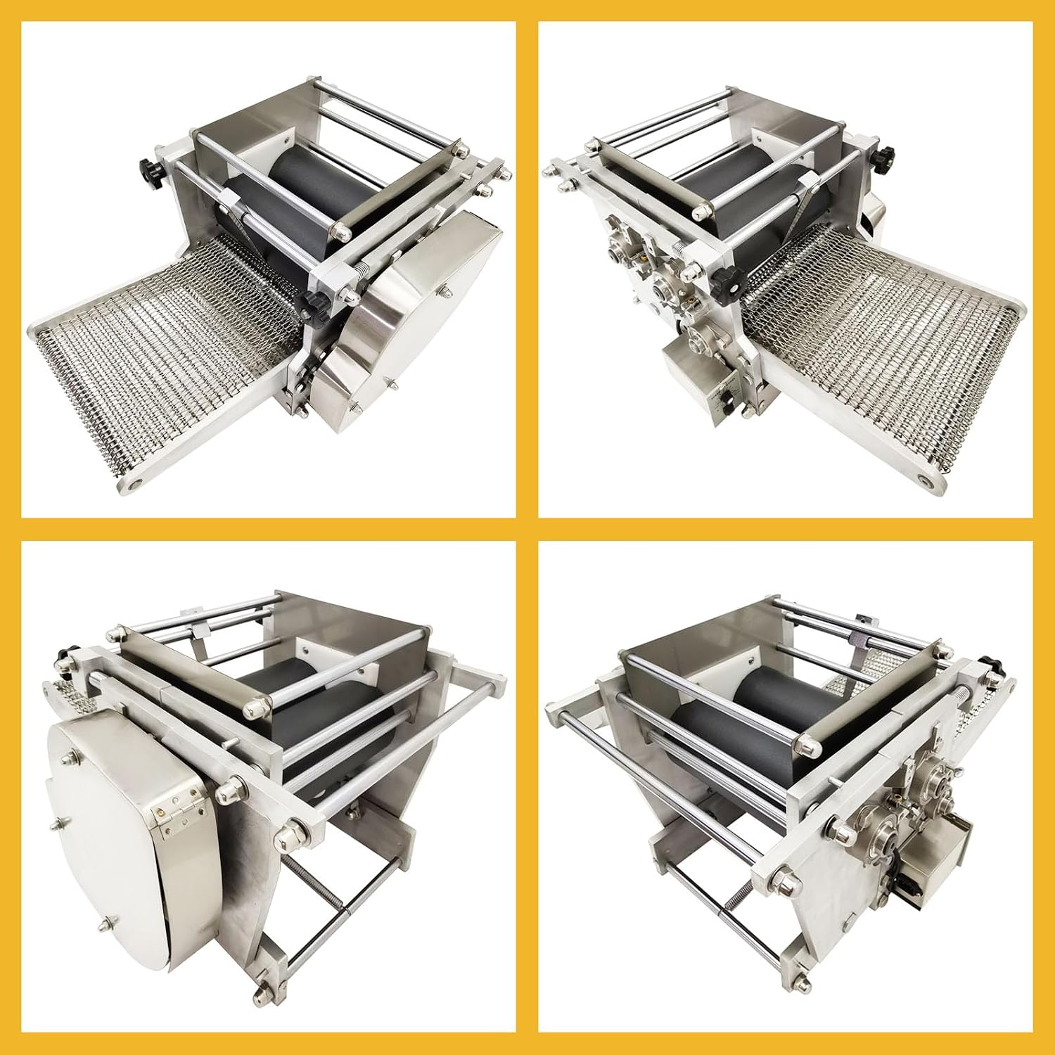 TECHTONGDA Electric Tortilla Press 4-5/8' Commercial Tortilla Tacos Maker Automatic Mexico Corn Tortilla Making Machine Heavy Duty Chapatti Machine 1500-2000pcs/h