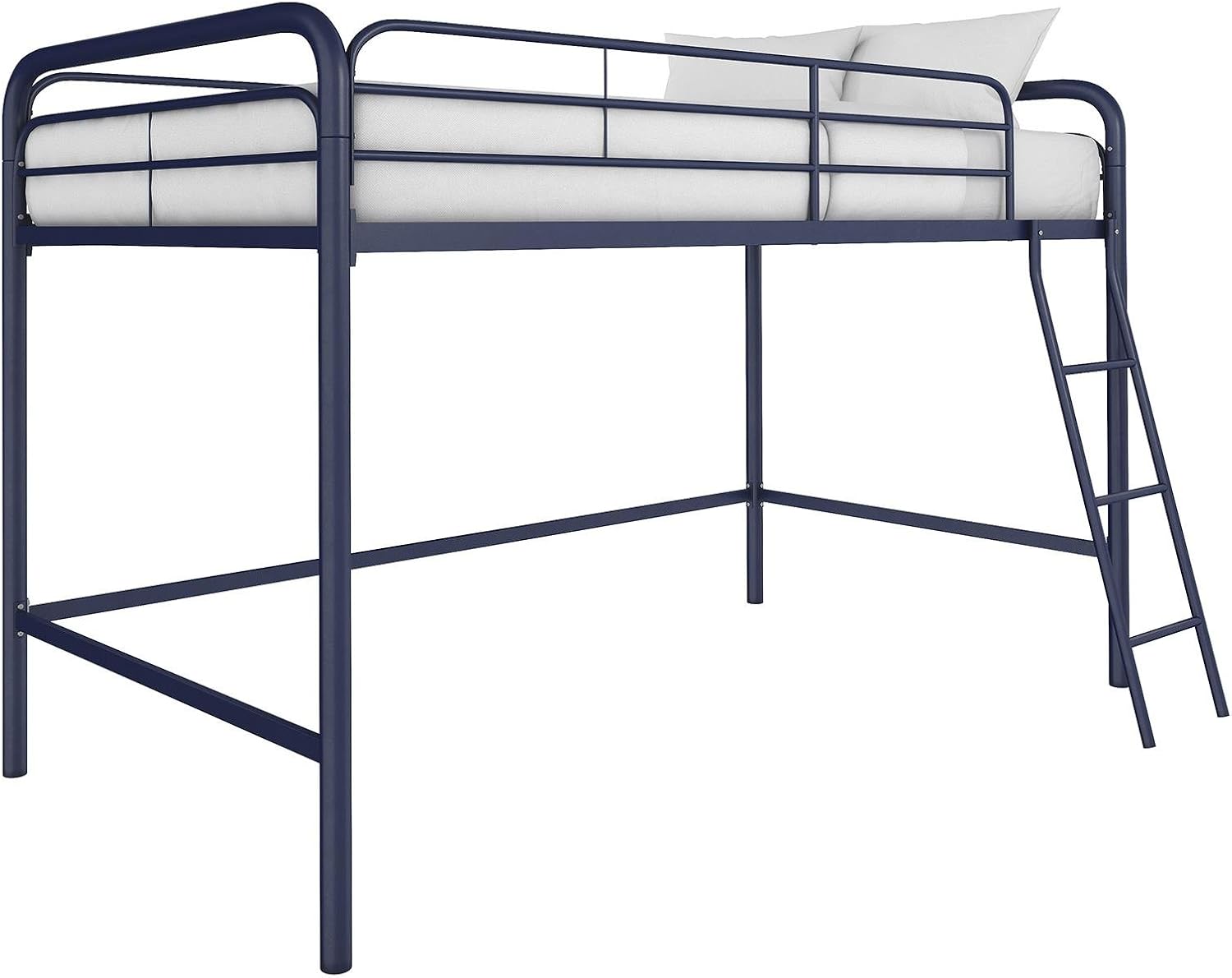 DHP Jett Junior Twin Metal Loft Bed, Navy