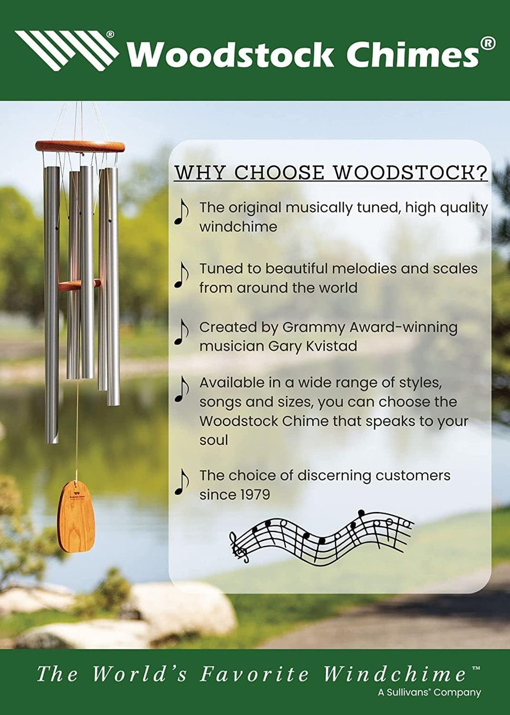Woodstock Wind Chimes Encore Water Bell Fountain (14') Brass Serenity Bells Black Bowl for Indoor Home Garden Décor Christmas/Hanukkah Gifts (WEWBF)