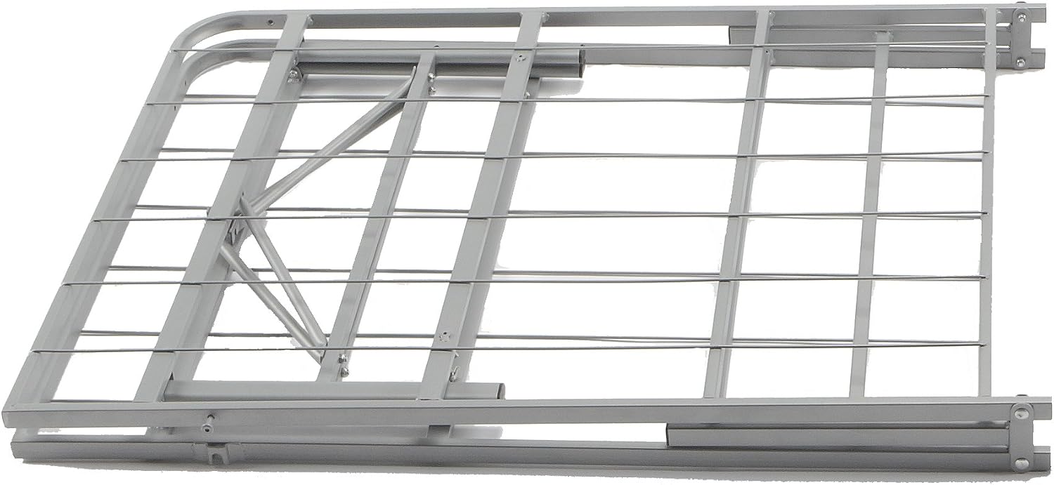 Mantua Premium Platform Bed Base in Silver, Replaces Box Spring and Bed Frame