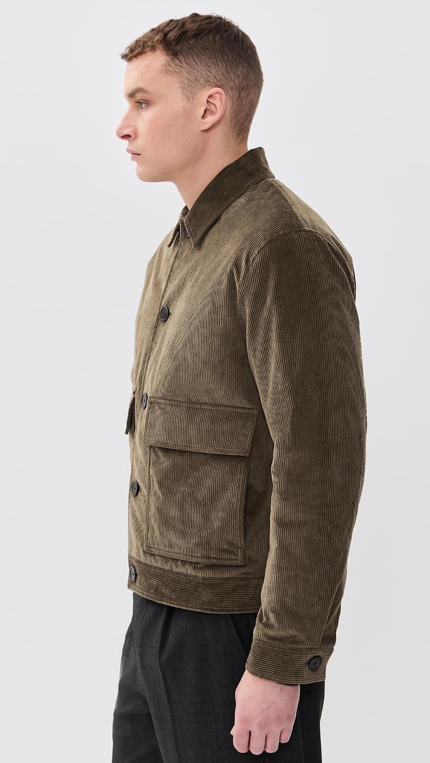 Theory Men's SC Patch Pocket Jacket in Crosby Corduroy