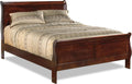 Signature Design by Ashley Alisdair Traditional King Sleigh Bed, Foundation or Box Spring Needed, Dark Brown