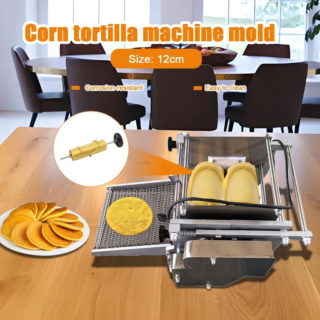 12cm Customized Mold Gold Mould For Tortilla Press Quesadilla Maker Corn Tortilla Making Machine Tacos Maker,Customized Corn Tortilla Making Machine Mold Gold Mould Replaceable for Kitchen,Home