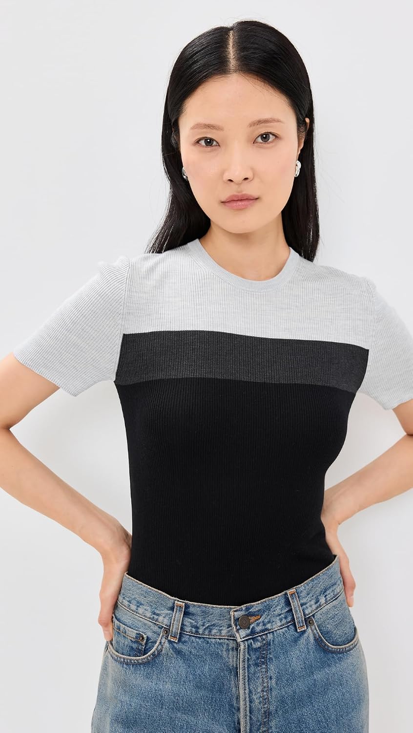 Theory Women's Basic Rib Silk Tee