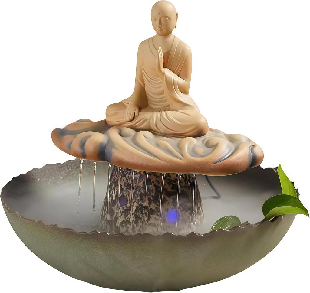 Tabletop Fountains, Water Fountain Indoor, Buddha Statue for Home/Indoor/Outdoor, Buddha Decor & Gifts, Buddah, Buda, Budda, Buddhas, Chinese Decor & Gifts, Feng Shui
