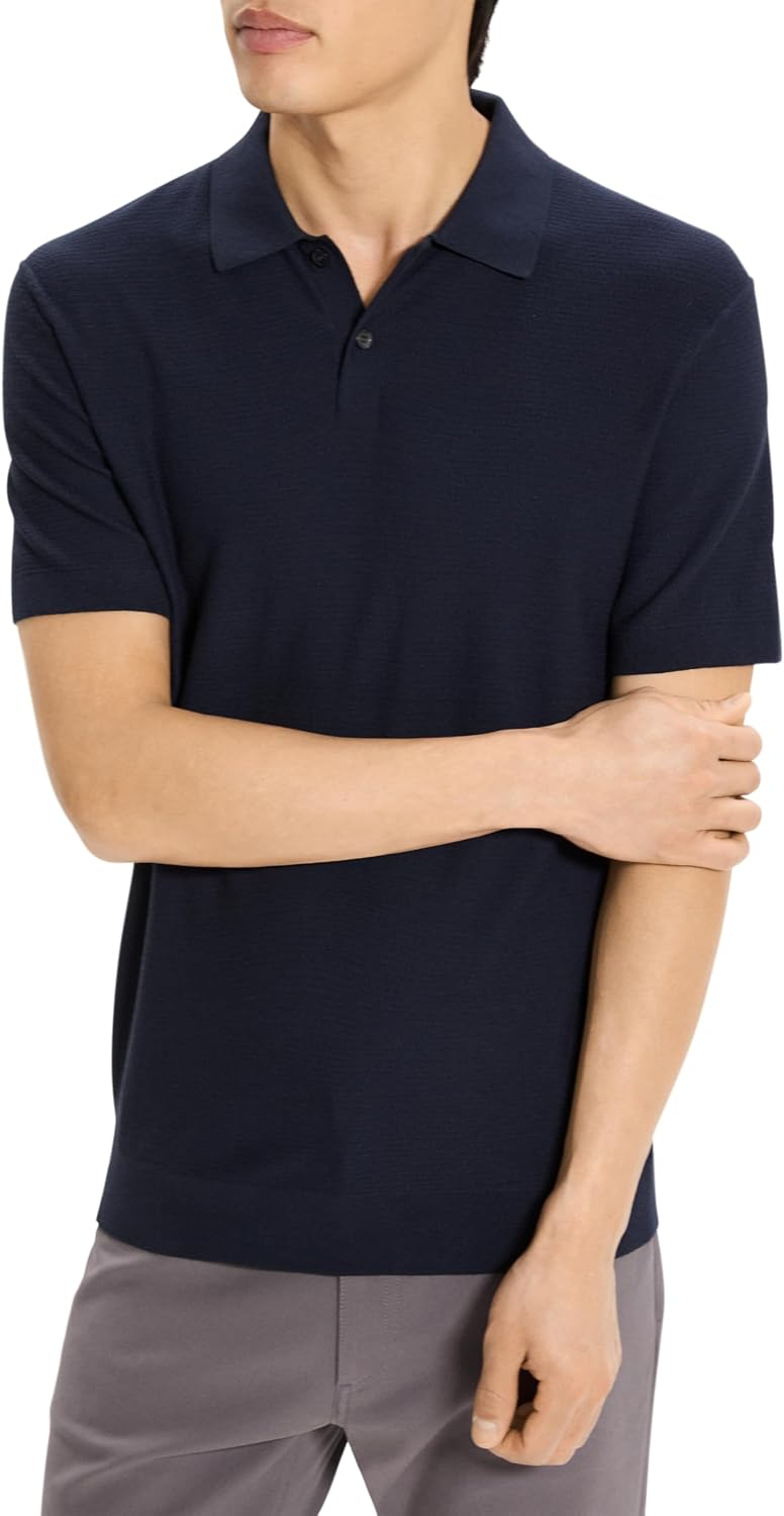 Theory Men's Soris Polo in Light Bilen