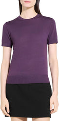 Theory Womens Basic Tee, Black Iris, X-Small