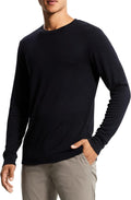 Theory Mens Essential Tee Long Sleeve in Anemone MilanoT-Shirt