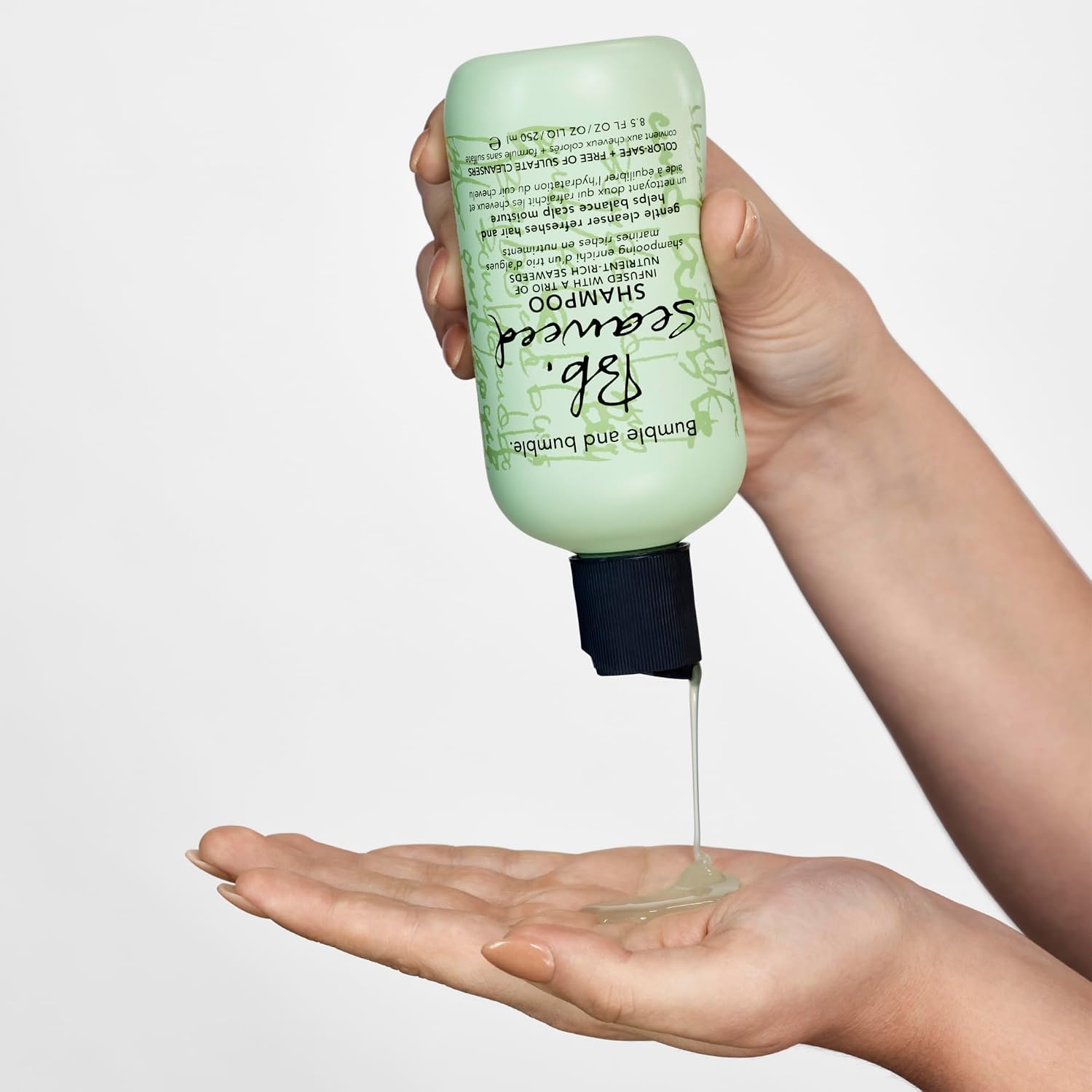 Bumble and bumble. Seaweed Hydrating Shampoo | Gently Cleanses Without Stripping |Improves Scalp Hydration| Sulfate Cleanser Free | For Fine to Medium Curly Wavy Straight Hair