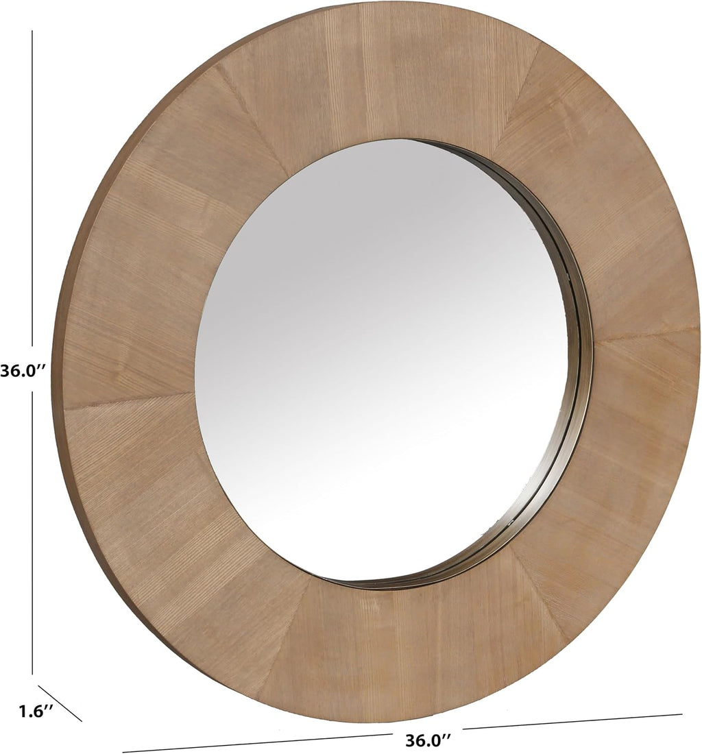 SAFAVIEH Couture Collection - Netta Black Wood Round Mirror