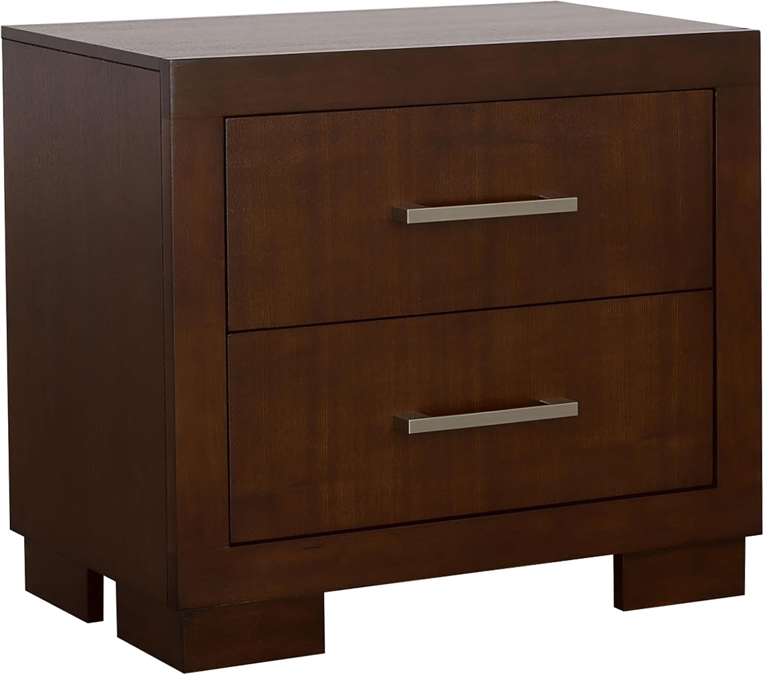 Coaster Home Furnishings Jessica Contemporary 5-Piece Bedroom Set Queen Size LED Storage Bookcase Bed Frame 47-inch Headboard Cappuccino 200719Q-S5