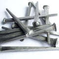 2.5'- COMMON ROSE HEAD Nails - Metallic Color - Antique rustic restoration accent nails for hanging, furniture, cabins, shutters, flooring – Decorative clavos nails – Distinct SQUARE HEAD Nail 2.5 in