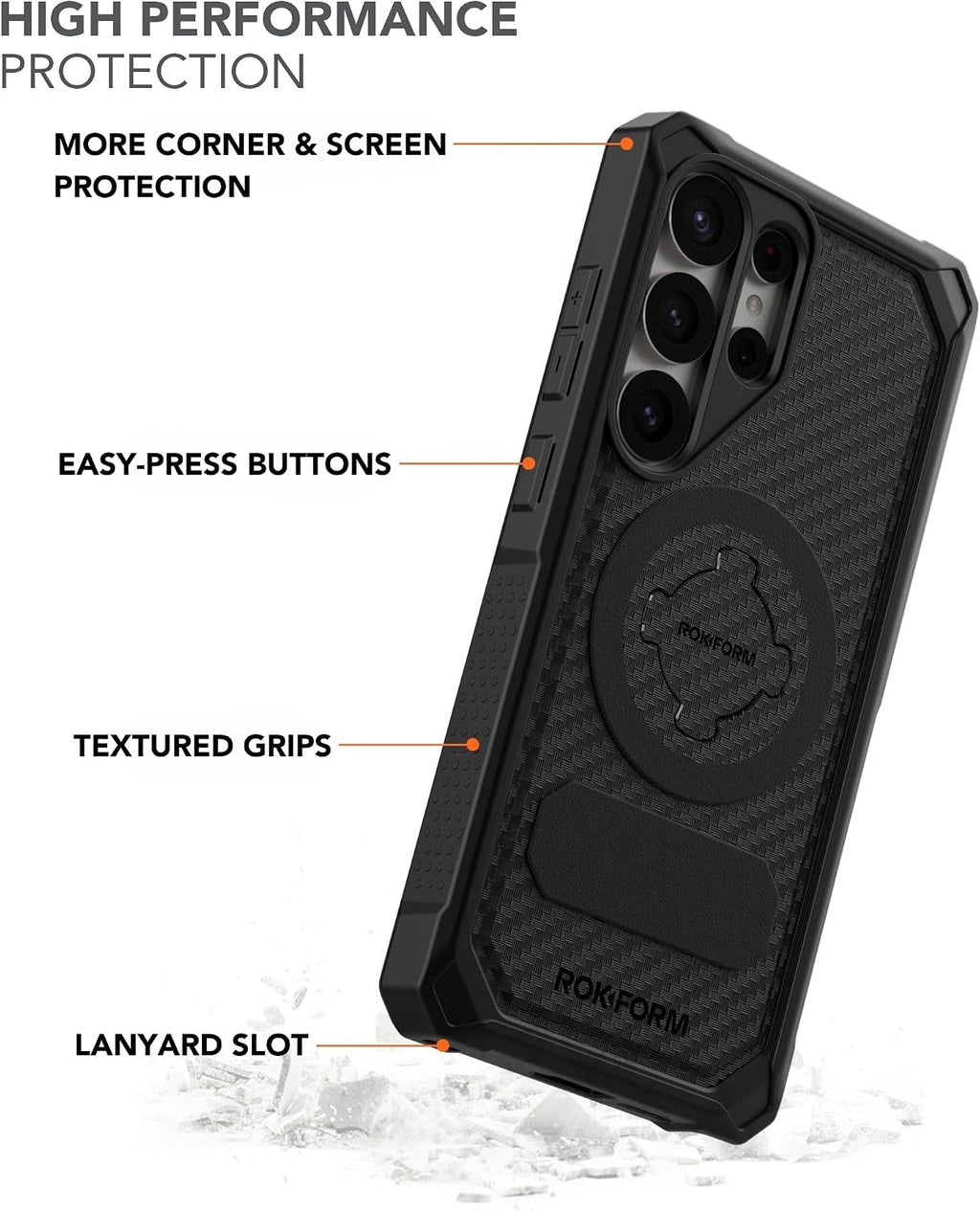 Rokform Galaxy S25 Ultra Rugged Magnetic Case (Pack of 2)