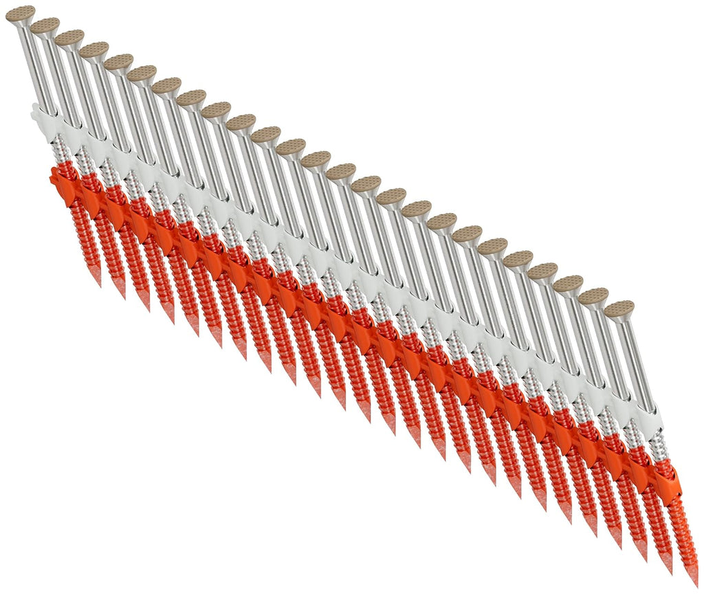 Simpson Strong-Tie S11A237KJT 20–22° Plastic Strip, Casing Head, Ring-Shank Nail — 2-3/8 in. x 11 ga. Tan (1000-Qty)