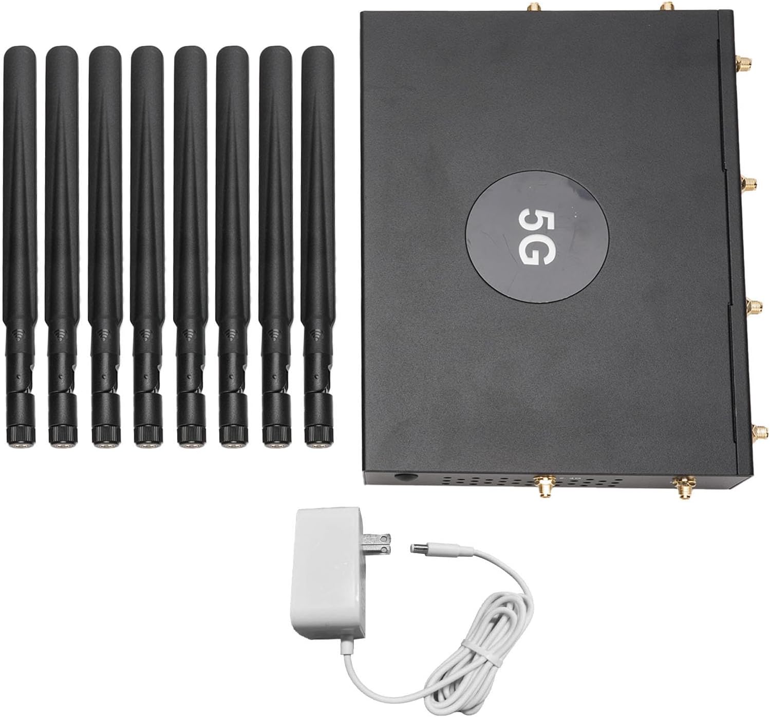 Dual Band 5G WiFi 6 CPE Router, NR SA NSA 5G Cellular Router with SIM Card Slot,2.5Gbps WAN/LAN Port, SDX62, 4x4 MU MIMO, Detachable Antennas, 100 Devices Simultaneously (Black)