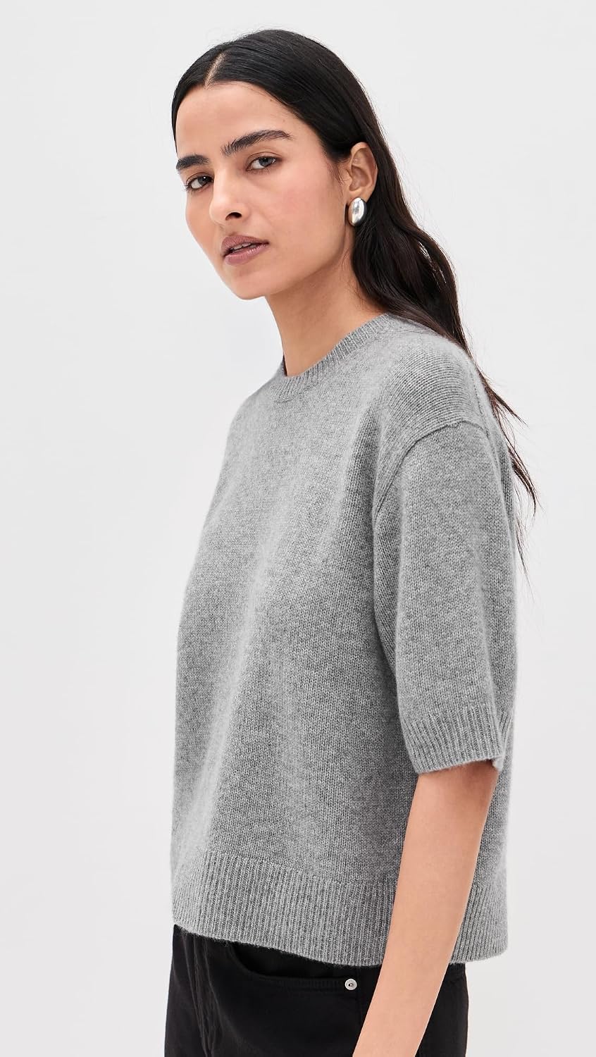 Theory Women's Crop Cashmere Tee