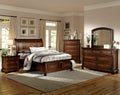 Homelegance Cumberland 5 Piece Queen Storage Platform Bedroom Set - Brown Cherry