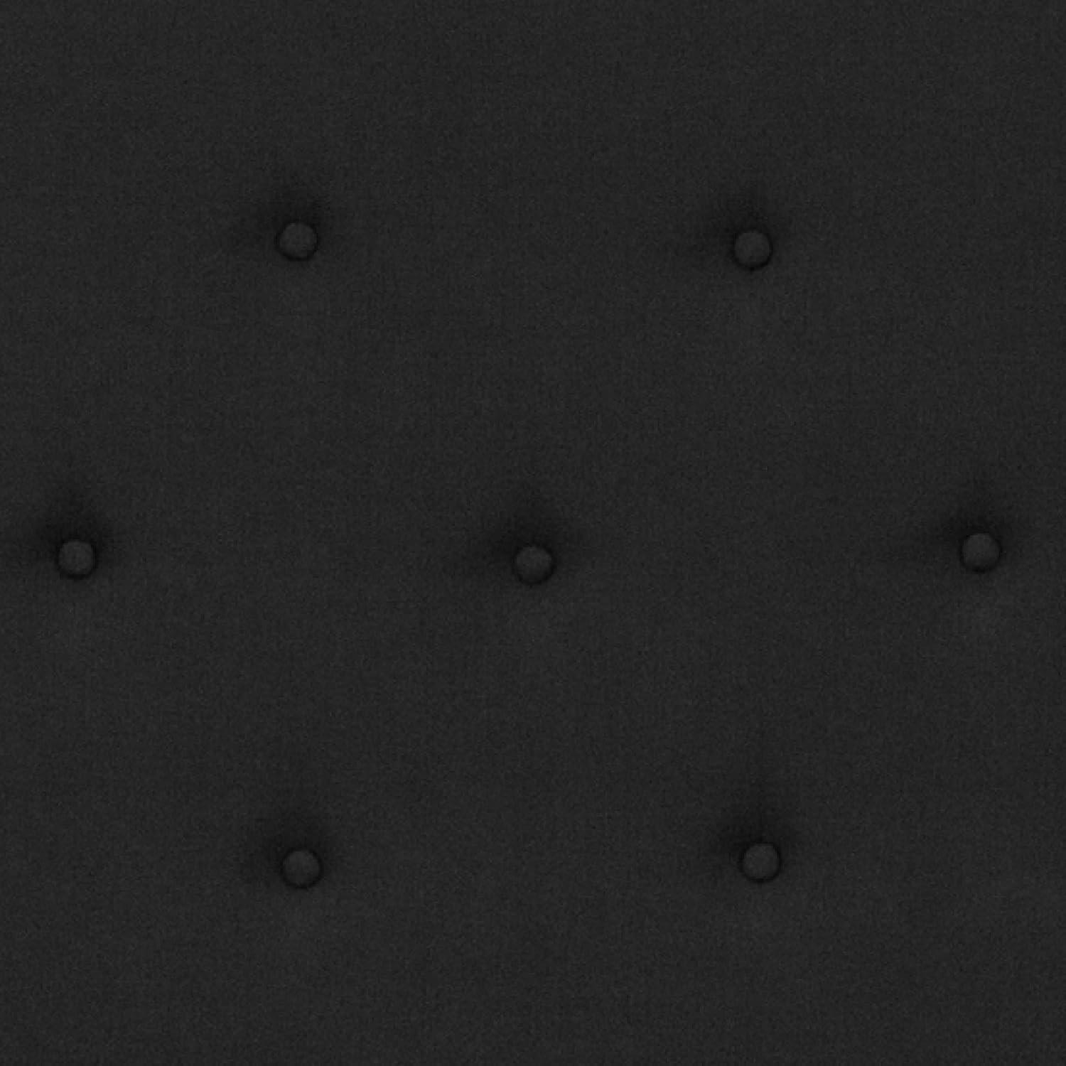 Flash Furniture Roxbury Queen Size Tufted Upholstered Platform Bed in Black Fabric
