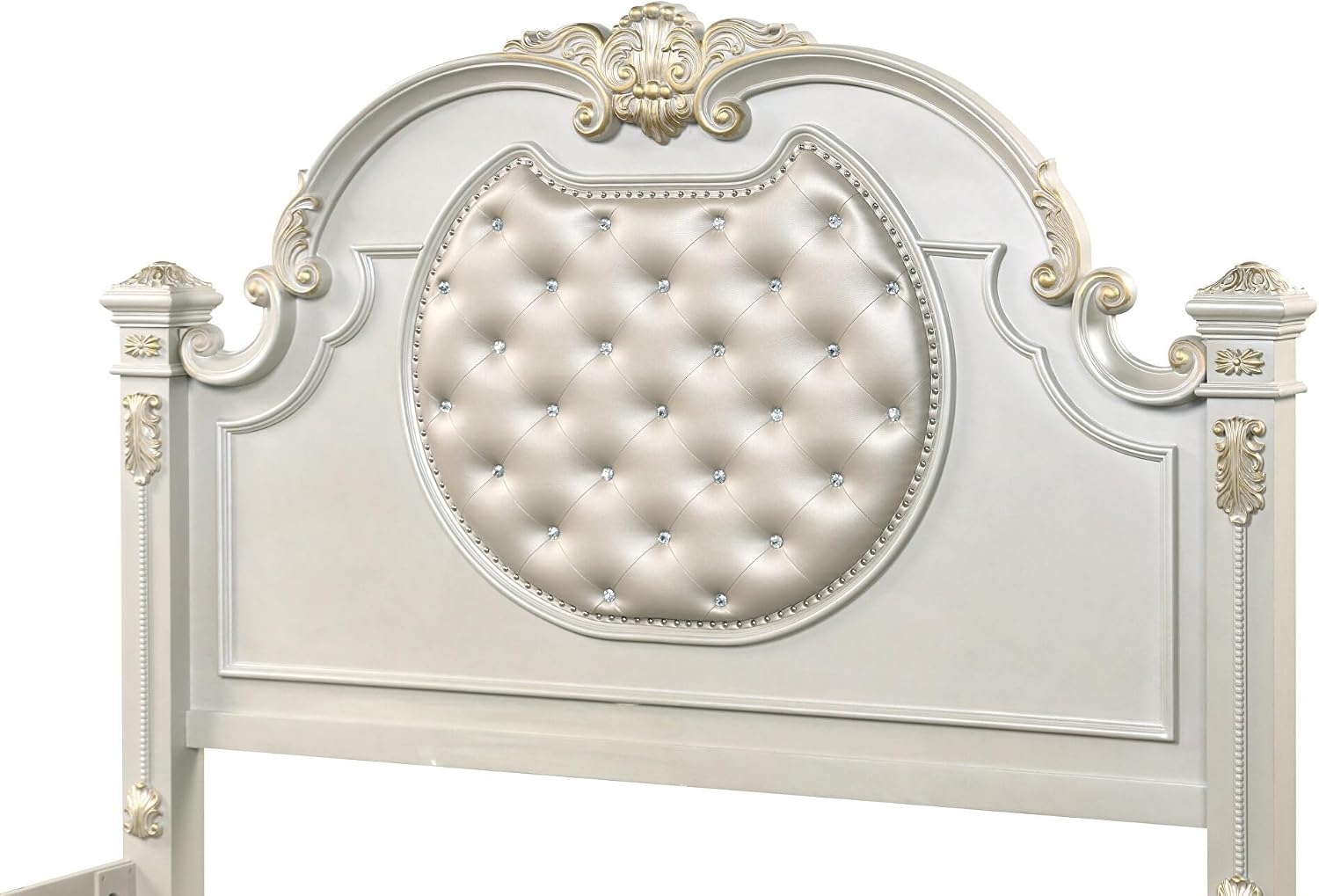 First of a Kind Cosmos Furniture Destiny White King 4 Piece Bedroom Set