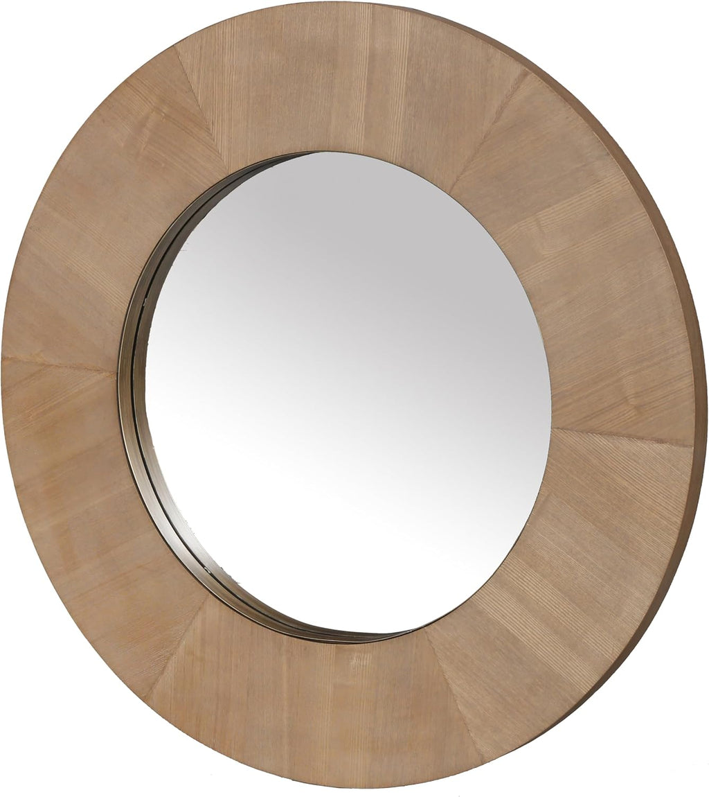 SAFAVIEH Couture Collection - Netta Black Wood Round Mirror
