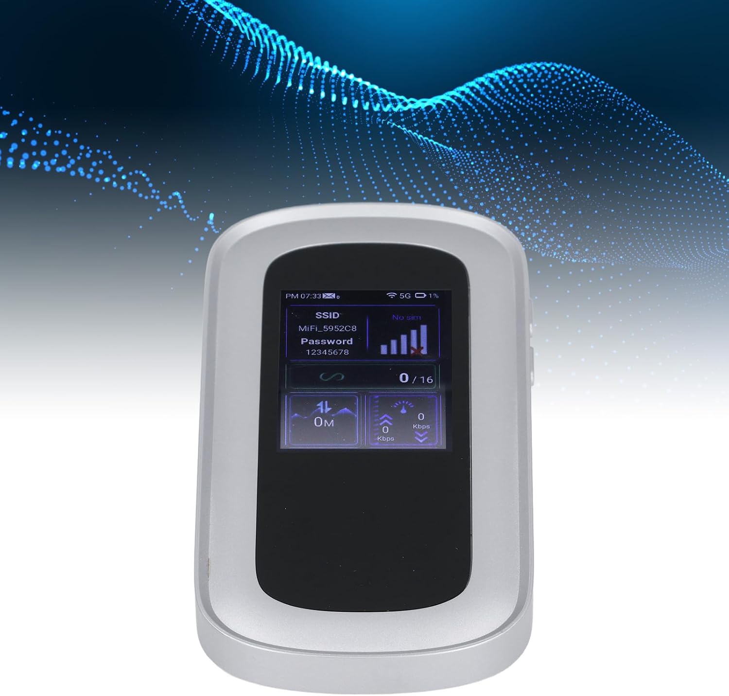 5G 6 Mobile Hotspot, Support 16 Devices 300Mbps Unlocked Internet Router Devices with SIM Card Slot, Travel Hotspot for Travel Camping Security Camera