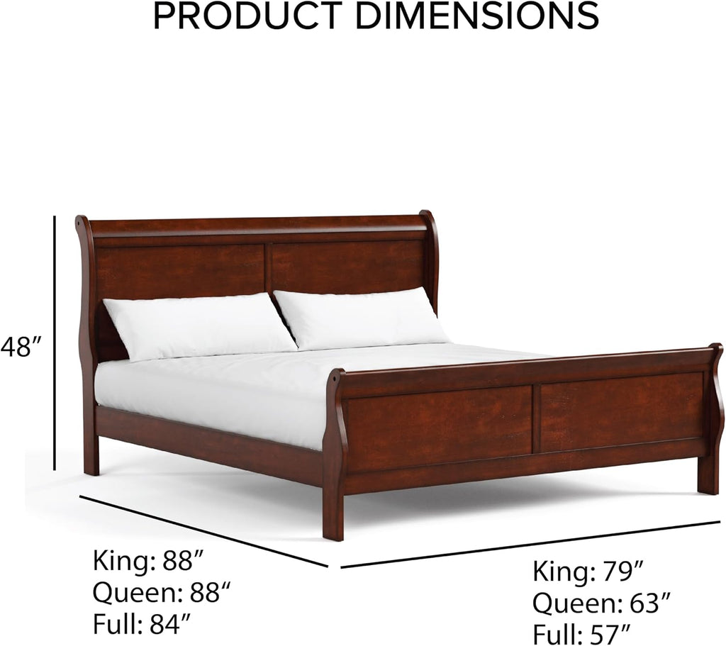 Furniture of America Arabella Traditional Solid Wood 3 Piece Bedroom Set, Queen Bed Frame and Nightstands Set of 2, Chic Sleigh Design Bedframe with Headboard and Footboard, Box Spring Needed, White