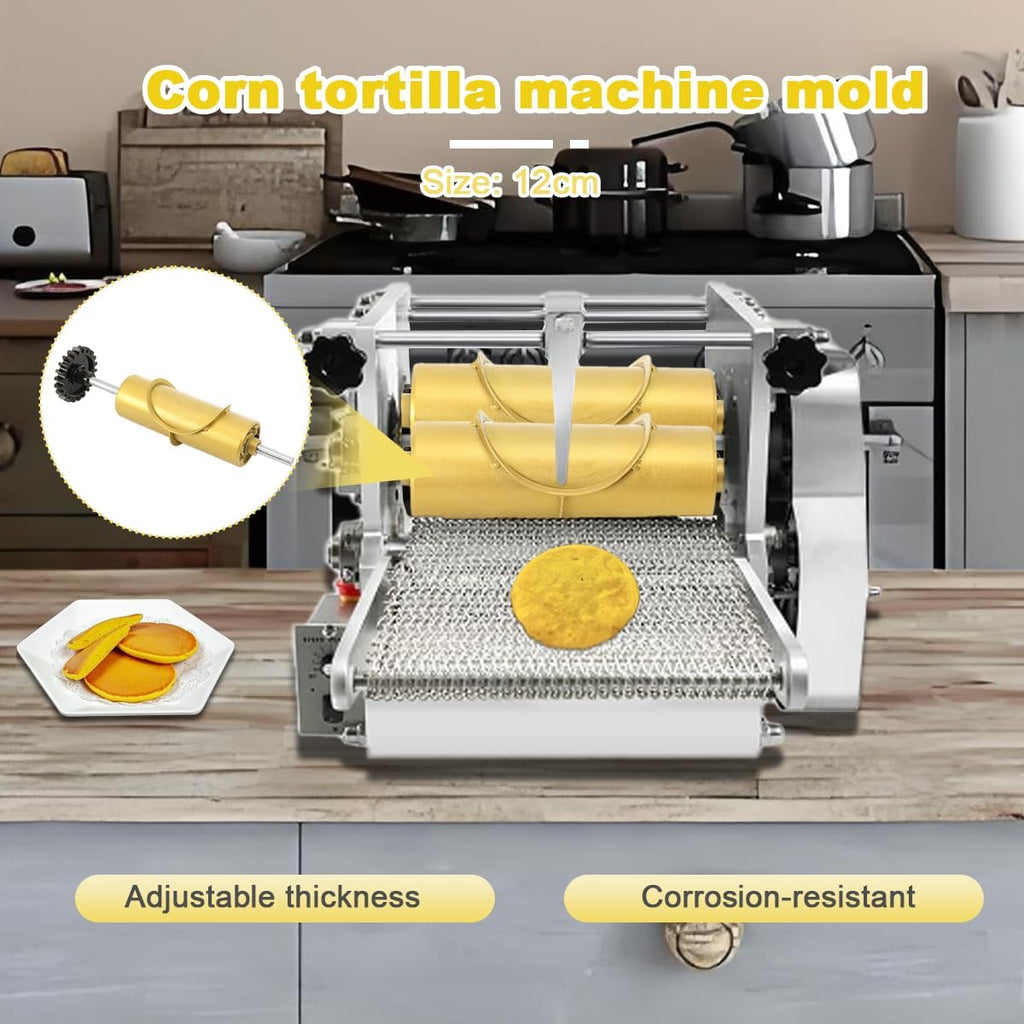 12cm Customized Mold Gold Mould For Tortilla Press Quesadilla Maker Corn Tortilla Making Machine Tacos Maker,Customized Corn Tortilla Making Machine Mold Gold Mould Replaceable for Kitchen,Home
