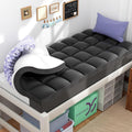 ChiXpace Dual Layer 5 Inch Memory Foam Mattress Topper Twin XL - 2 Inch Gel Memory Foam and 3 Inch Pillow Top Mattress Pad, 7-Zone Egg Crate Twin XL Size Mattress Topper (Black)