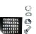 Grade 5 Bolt Assortment Bolts Nuts & Washer 1/4-20 5/16-18 3/8-16 7/16-14 1/2-13 Multi-Purpose Comprehensive Hardware Fastener Assortment Kit Cit00566Riv