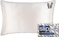 slip The Original Queen Pure Silk Pillow Case - 100% Pure 22 Momme Mulberry Silk - Queen Standard Size - Anti-Aging, Anti-BedHead, Anti-Sleep Crease, Initial Collection: Letter W (20' x 30')