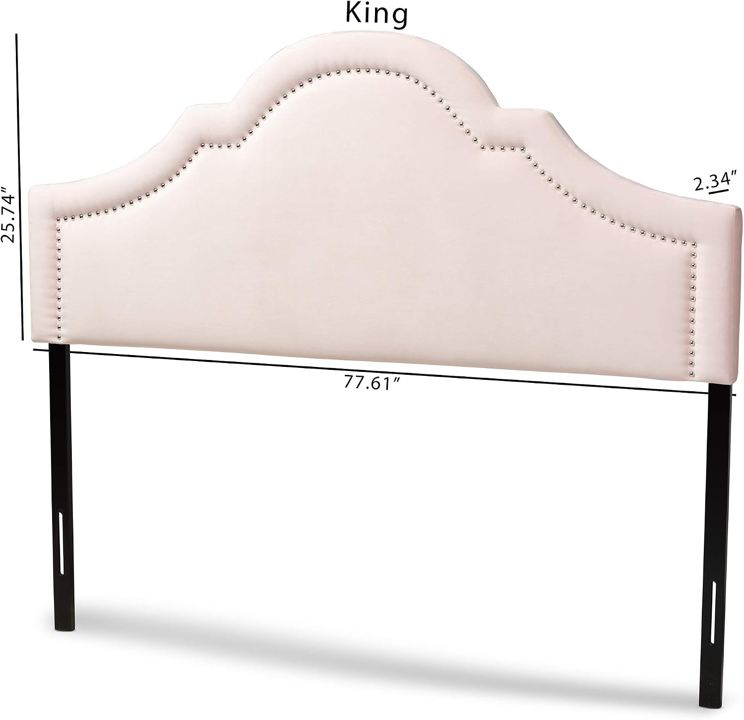Baxton Studio Headboards, Queen, Light Pink