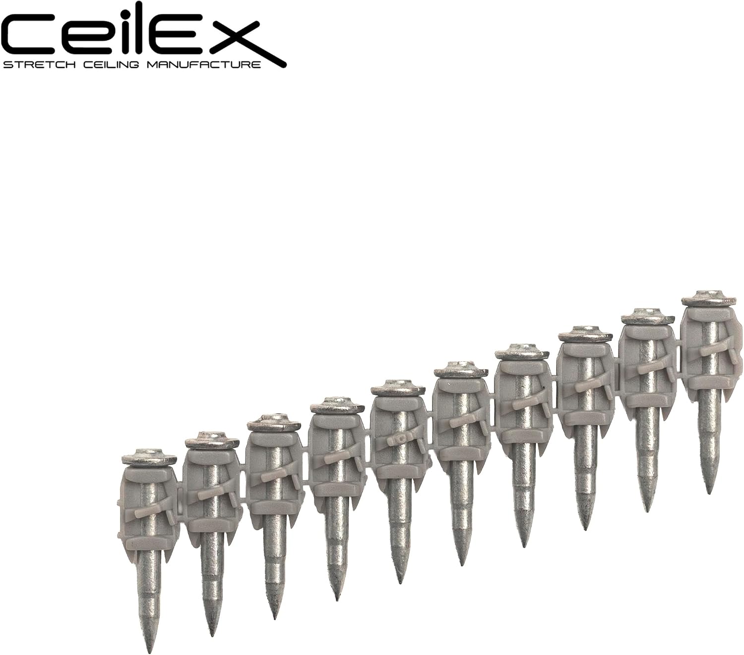 1000x Collated Concrete Nails 5/8''-16mm, 3/4''-19mm, 7/8''-22mm, 1''-25mm, 1 1/16''-27mm, 1 1/4''-32mm,500x 1 1/2''-38mm,or 200x Plastic Cable Trunking Fastener -for Hilti only B4 MX,BX4 (1'' (25mm))