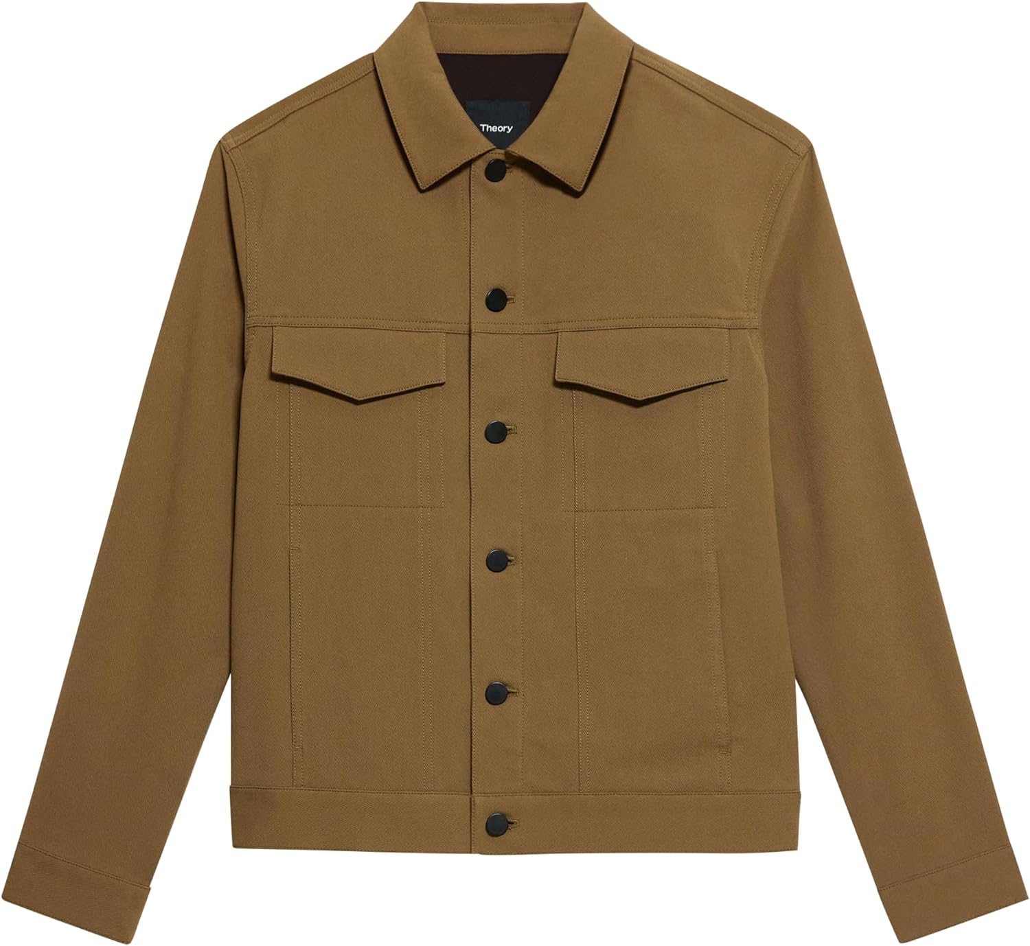 Theory Men's River Jacket in Neoteric Twill, Duffle, M