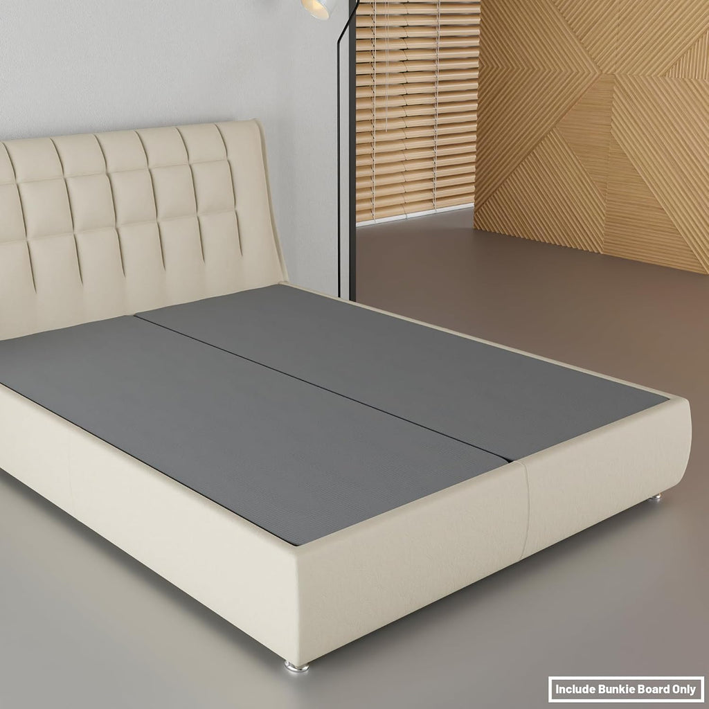 Spinal Solution, 1.5-Inch Split Bunkie Board for Mattress/Bed Support - Fully Assembled, Improved Comfort and Support, Full, Gray