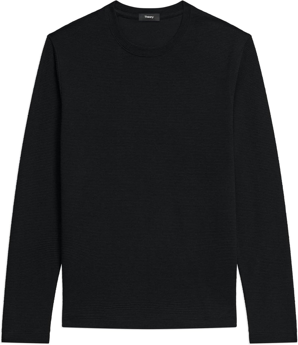 Theory Men's Delroy Tee Long Sleeve in Studio Jacquard