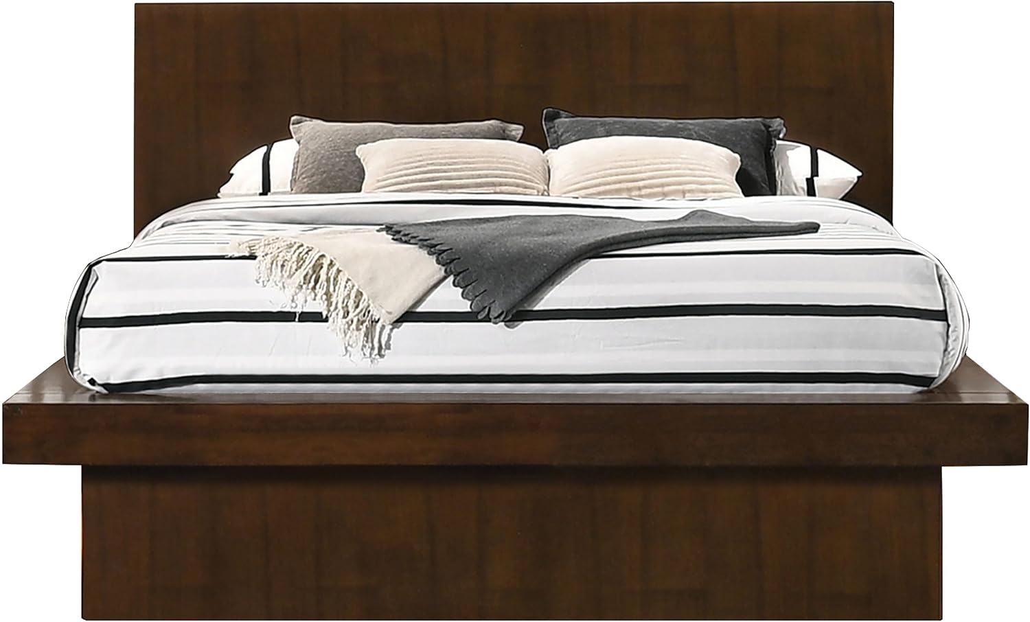 Coaster Home Furrnishings Jessica 5-Piece California King LED Bedroom Set Cappuccino