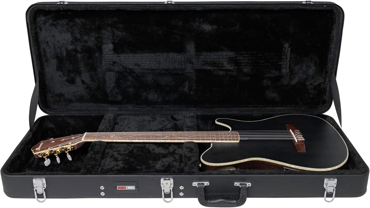 Gator Cases Hard-Shell Wood Case for the Ibanez Tim Henson TOD and FRH Nylon String Guitars; (GWE-TODFRHN)