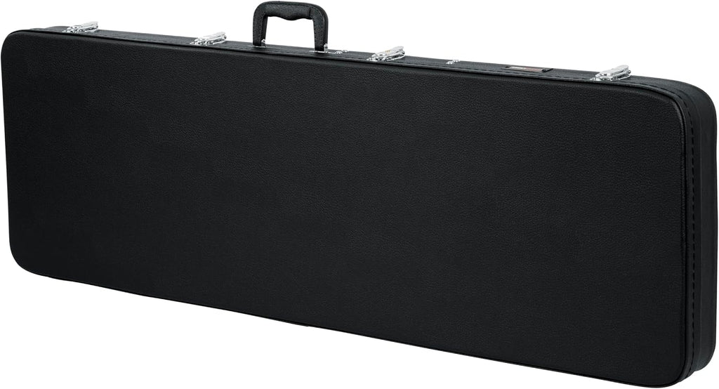 Gator Cases Hard-Shell Wood Case for Electric Bass Guitars, Fits Fender Precision/Jazz Bass, & More (GWE-BASS)