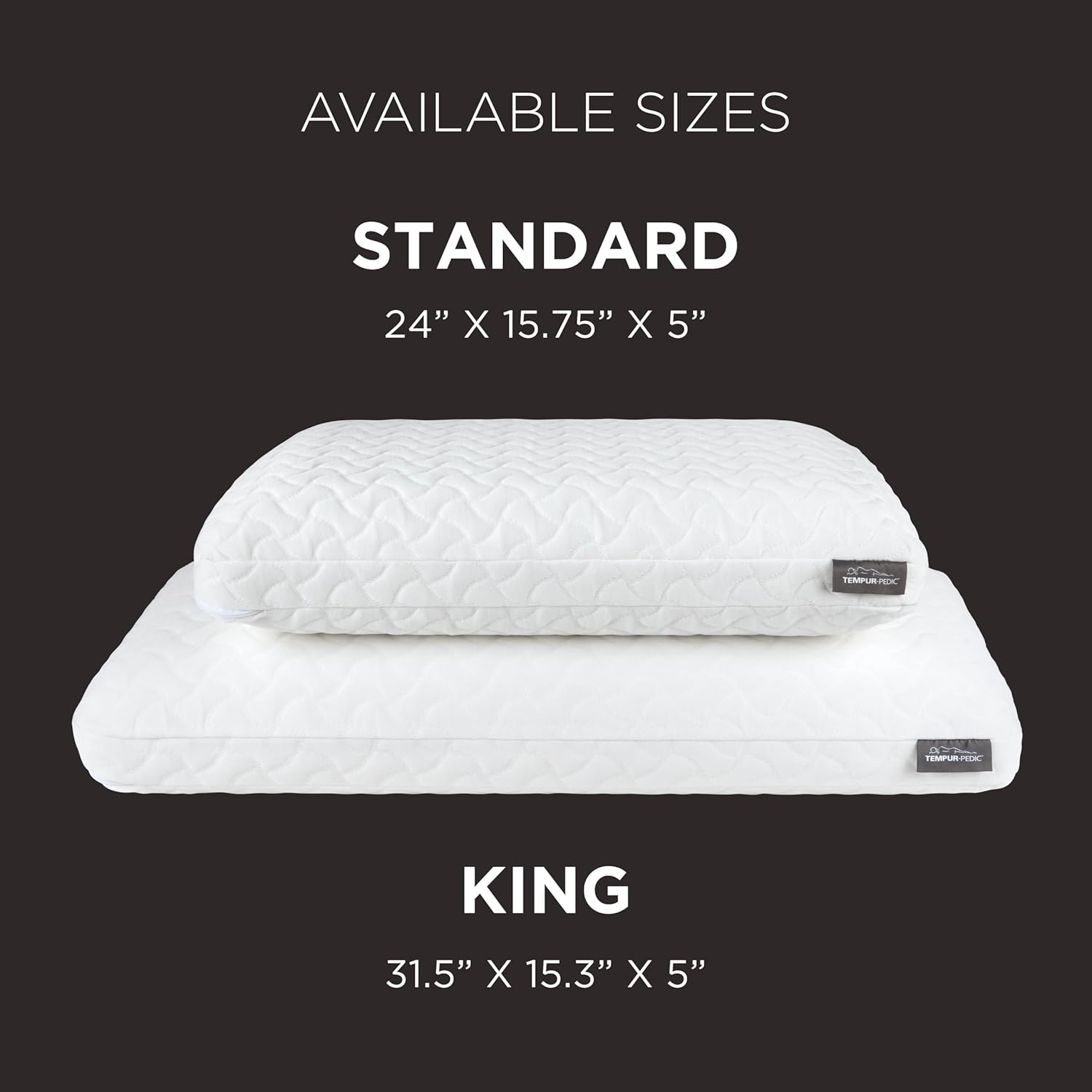 Tempur-Pedic TEMPUR-Cloud® Pillow, King - 2-Pack