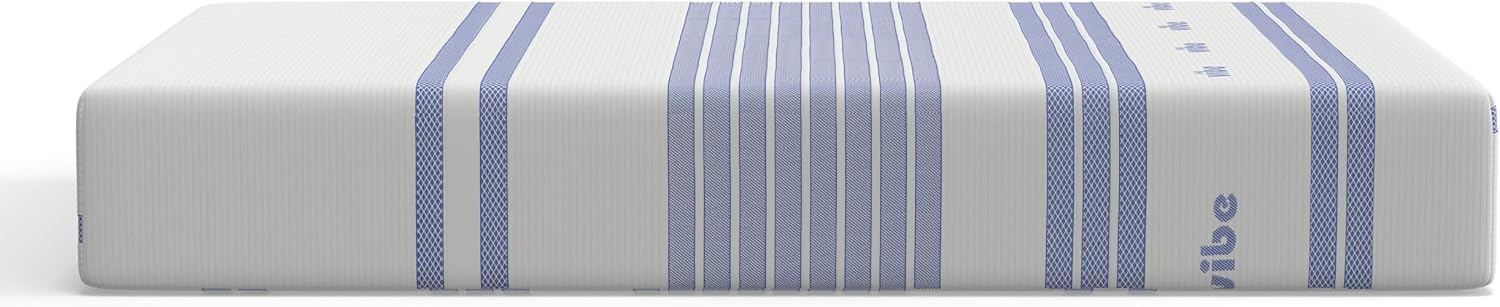 Vibe Gel Memory Foam Mattress, 12-Inch CertiPUR-US Certified Bed-in-a-Box, Twin, White