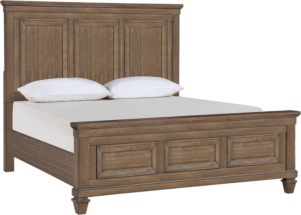 New Classic Furniture Mariana 5-Piece Wood Queen Bedroom Set, Vintage Mocha