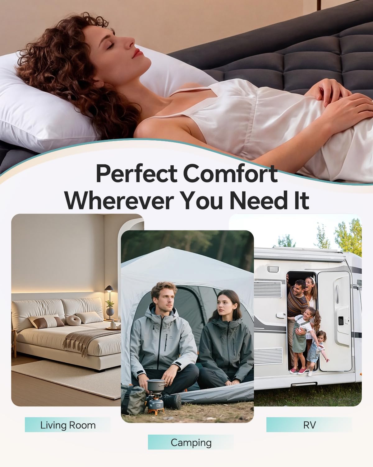 ChiXpace Dual Layer 4 Inch Memory Foam Mattress Topper Twin - 2 Inch Gel Memory Foam and 2 Inch Pillow Top Mattress Pad, 7-Zone Egg Crate Twin Size Mattress Topper (Black-White)