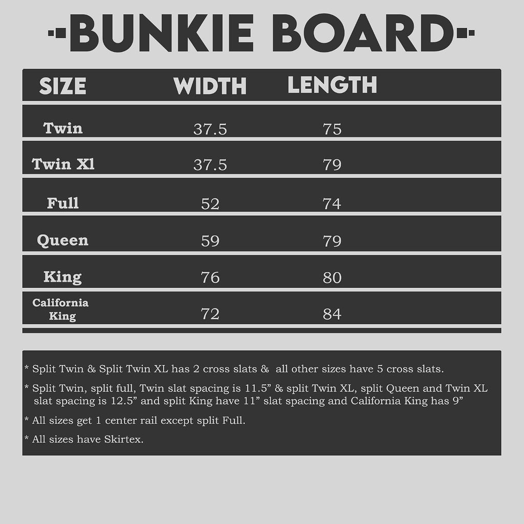 Spinal Solution Bunkie Board for Mattress/Bed Support, Fabric, Queen, Grey